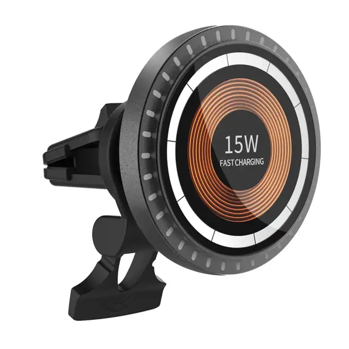JEDI 2023 Newly Magnetic Fast 15W New Innovative Product Led Colorful Car Wireless Charger